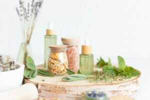 Botanical blends, herbs, essencial oils for naturopathy